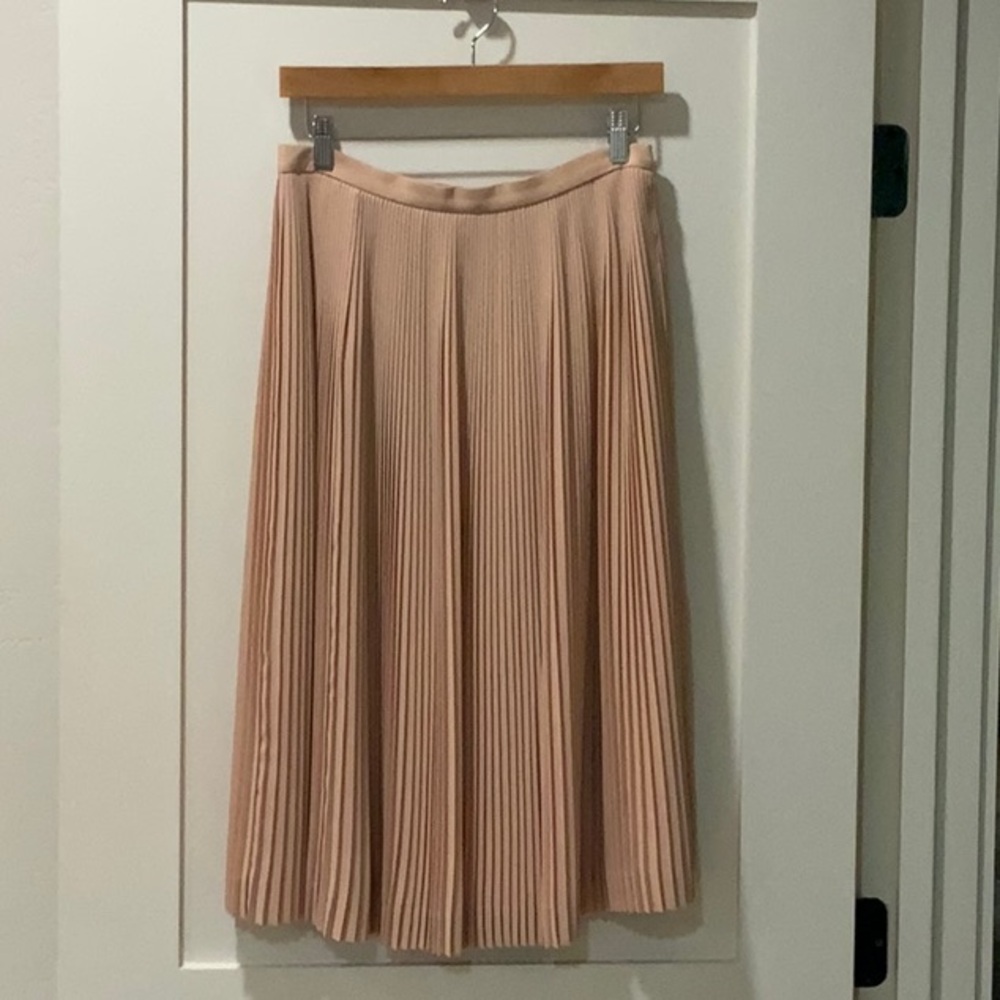 J. Crew Pleated Midi Skirt